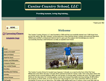 Tablet Screenshot of caninecountryschool.com